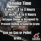 Butcher BBQ Stainless Steel Smoke Tube – 6" & 12"