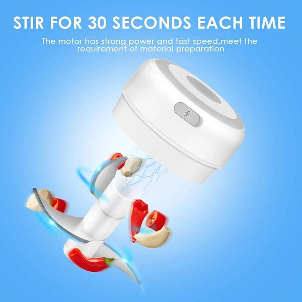 300ml mini electric food chopper for garlic and herbs