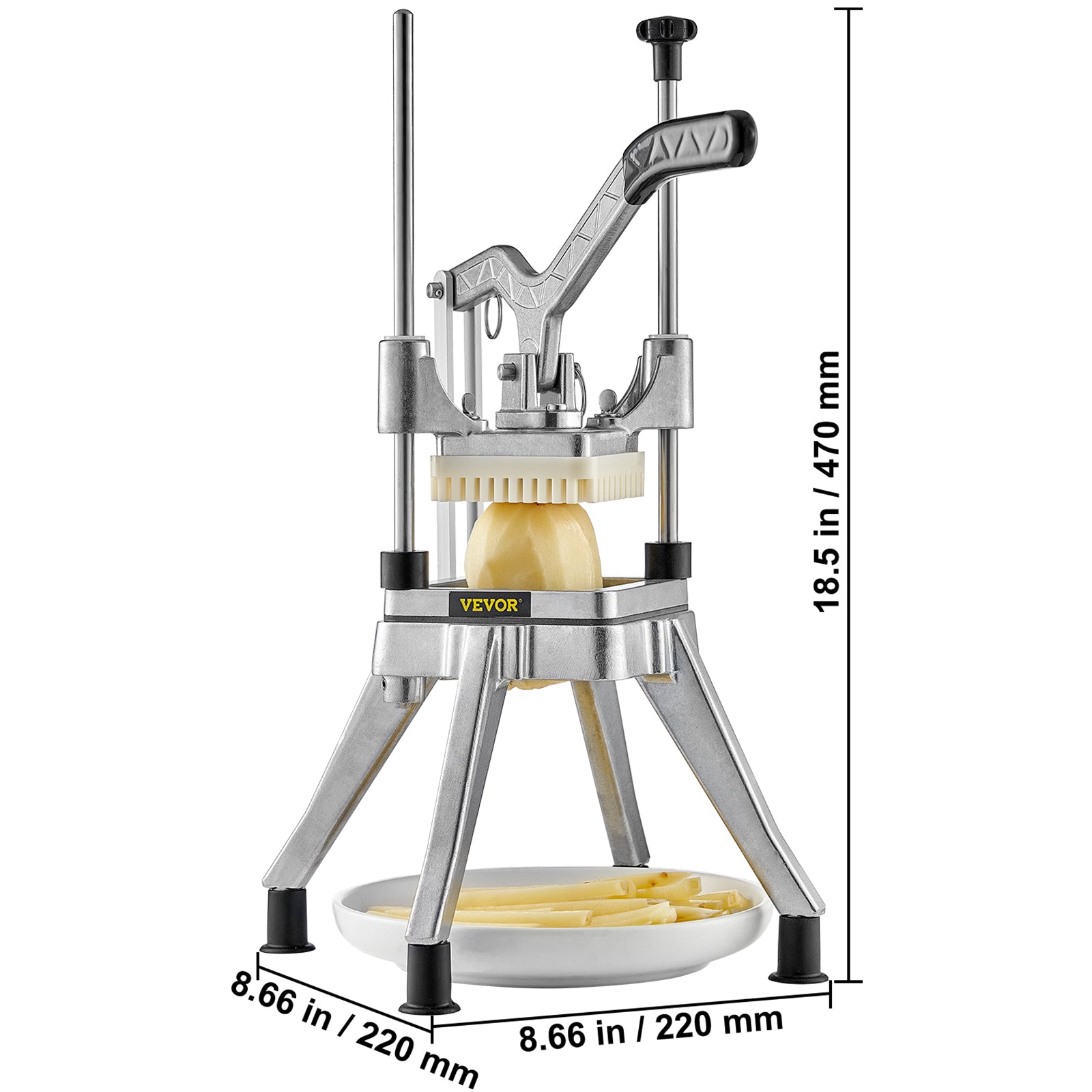 VEVOR Commercial Vegetable Chopper – 4 Blade Manual Food Dicer