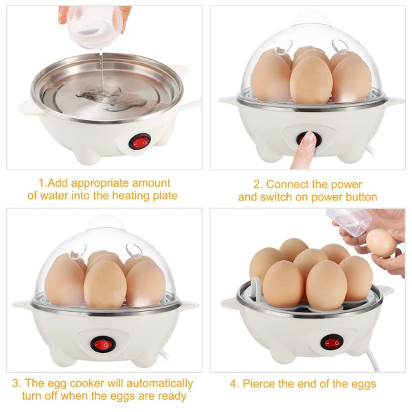 7-egg electric cooker and small food steamer