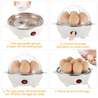 7-egg electric cooker and small food steamer