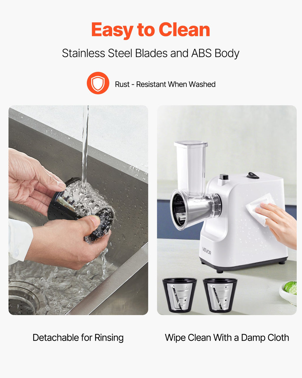 5-in-1 electric cheese grater and vegetable slicer