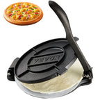 8-inch pre-seasoned cast iron tortilla press with parchment sheets