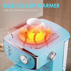 Compact countertop espresso machine for home coffee station