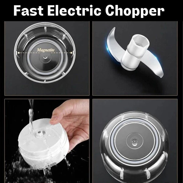 300ml mini electric food chopper for garlic and herbs