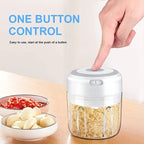 300ml mini electric food chopper for garlic and herbs