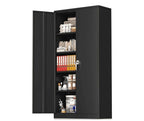 Heavy-Duty 71" Steel Storage Cabinet with Adjustable Shelves