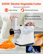 5-in-1 electric cheese grater and vegetable slicer