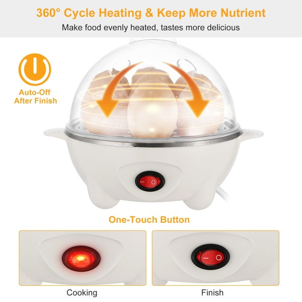 7-egg electric cooker and small food steamer