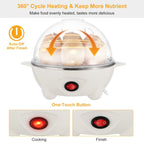 7-egg electric cooker and small food steamer