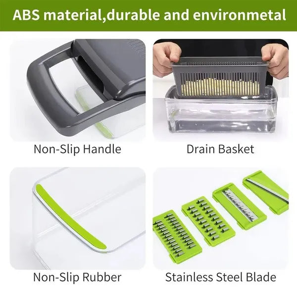 Kitchen prep system with drain basket and storage lid