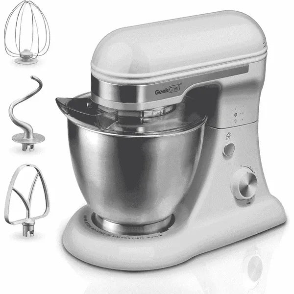 Geek Chef gray 4.8-quart tilt-head stand mixer