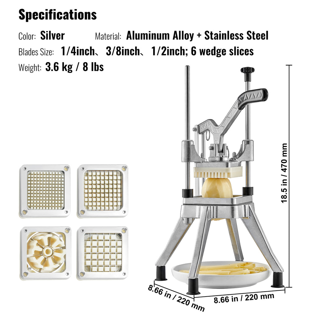 VEVOR Commercial Vegetable Chopper – 4 Blade Manual Food Dicer