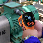 Adjustable-emissivity infrared surface thermometer