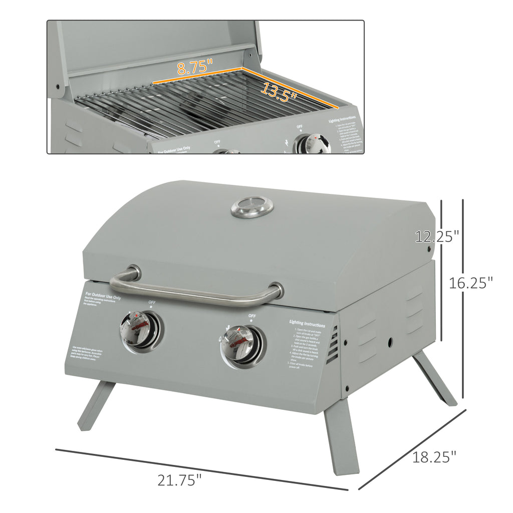 portable gas grill cooking grates and lid