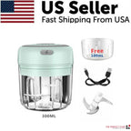 300ml mini electric food chopper for garlic and herbs