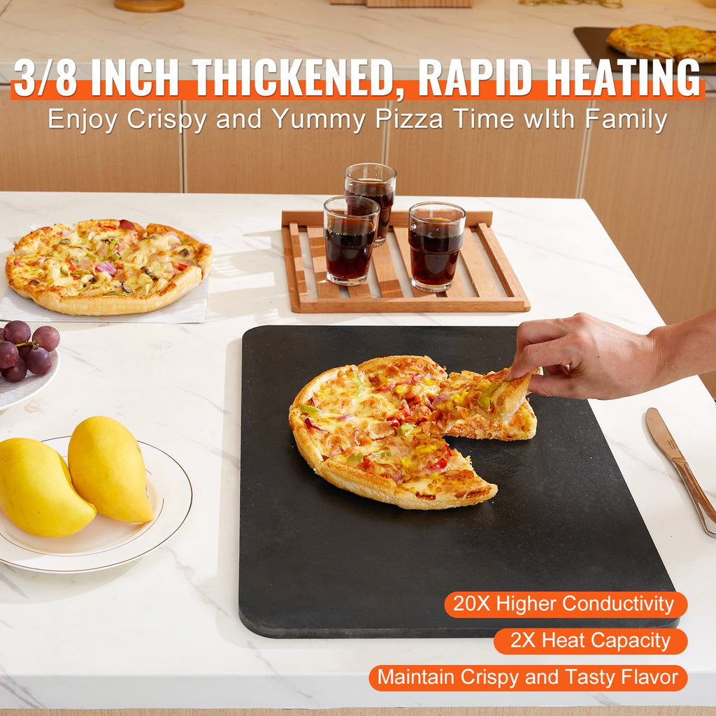 3/8 inch thick steel pizza plate